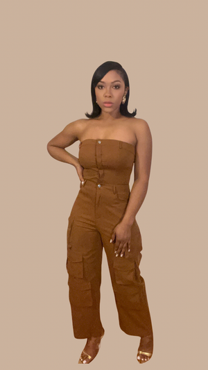 Brown Jumper with Long Tassels